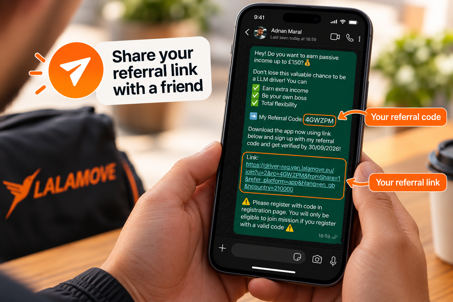 2. Share your referral link with a friend