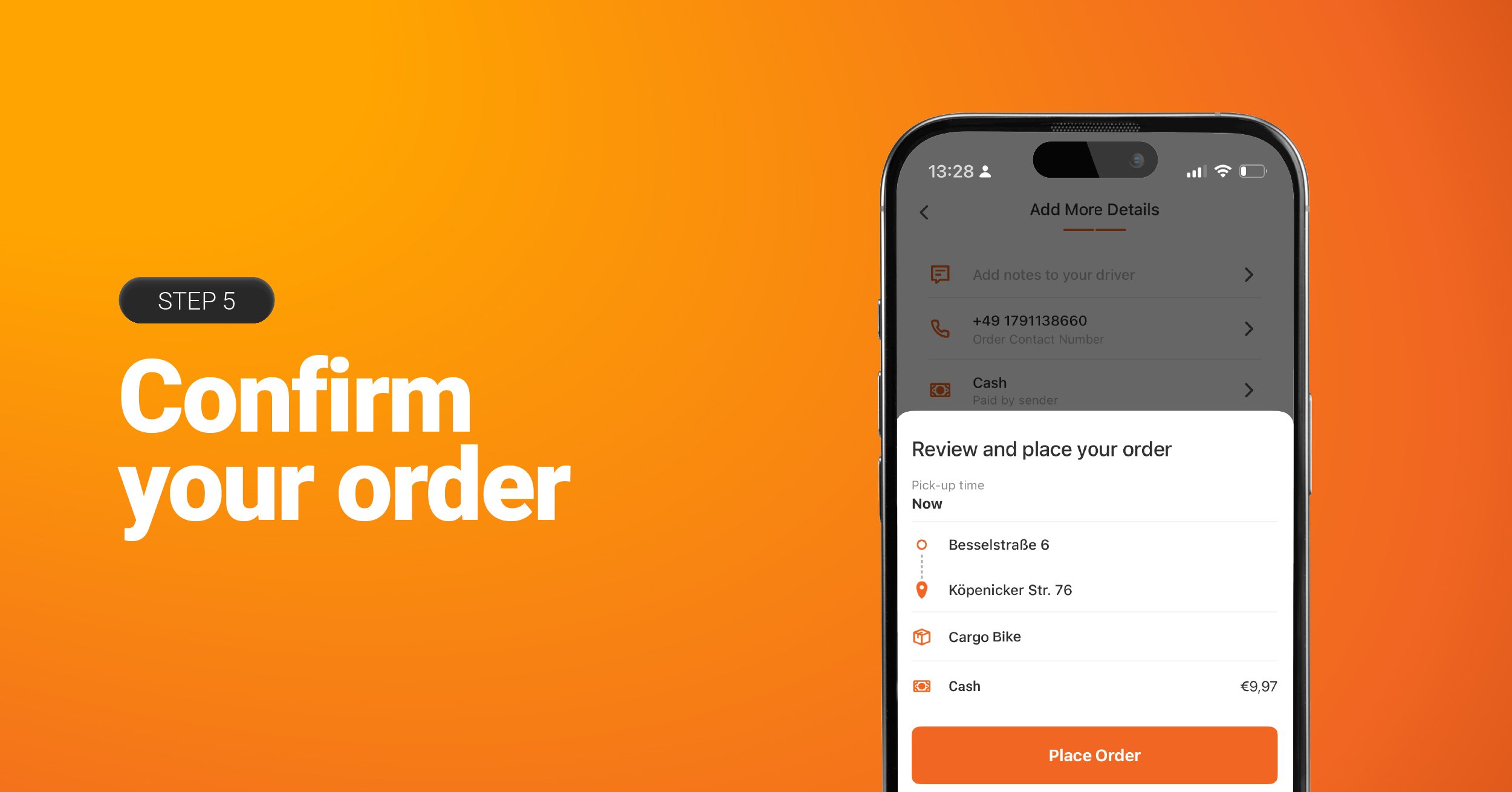 Step 5 Confirm Your Order