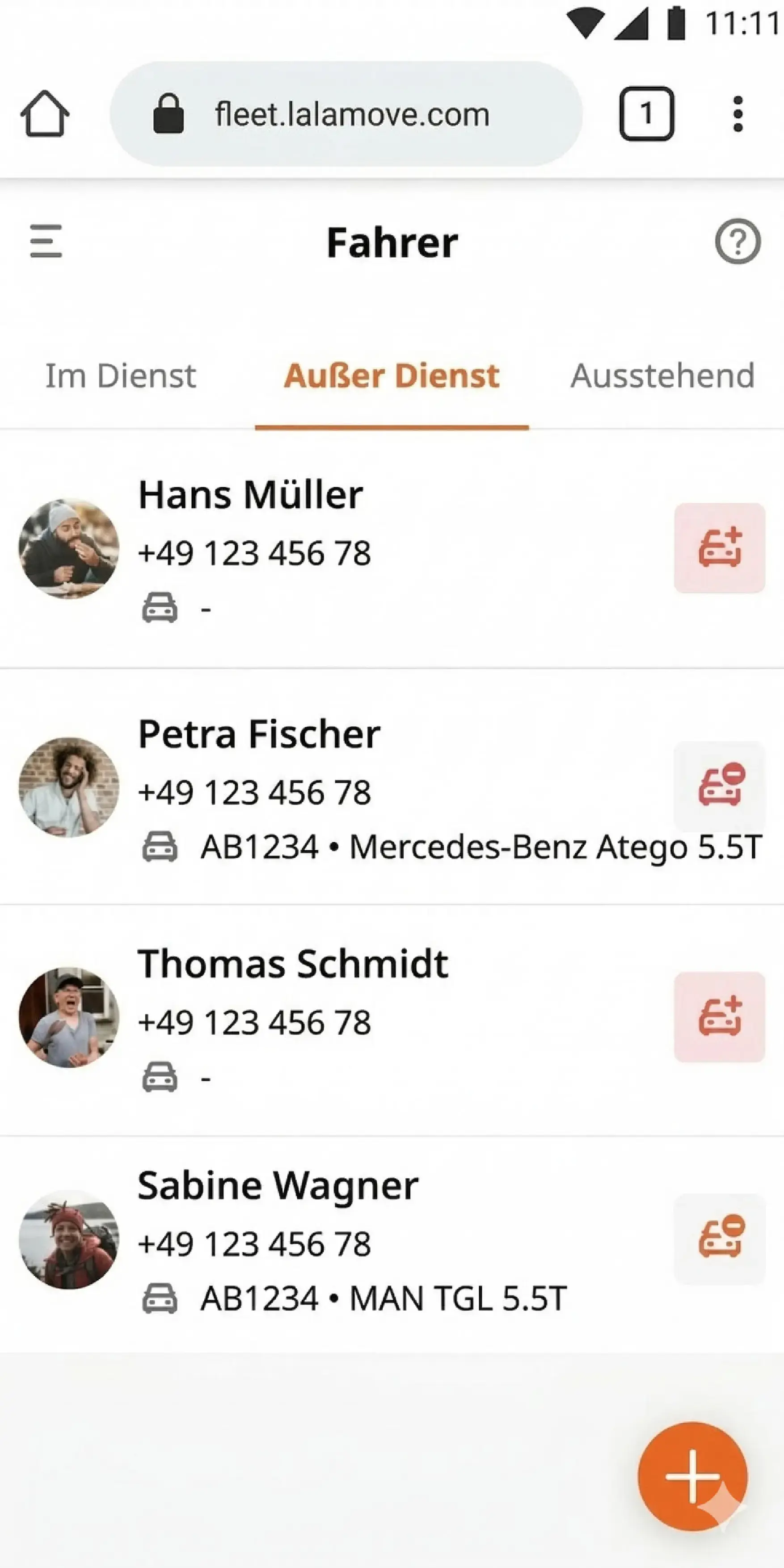 7 Driver list - Pairing (DE)